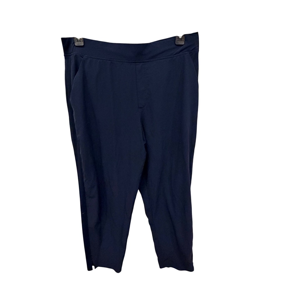 Athleta Navy Blue Cropped Pants Size 16 Casual Activewear Comfort